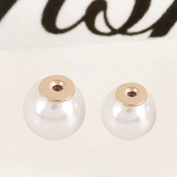 Pearl Earplugs And Brooch Accessories Metal Electroplating