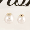 Pearl Earplugs And Brooch Accessories Metal Electroplating