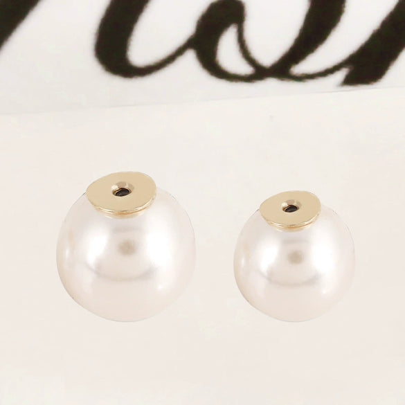 Pearl Earplugs And Brooch Accessories Metal Electroplating