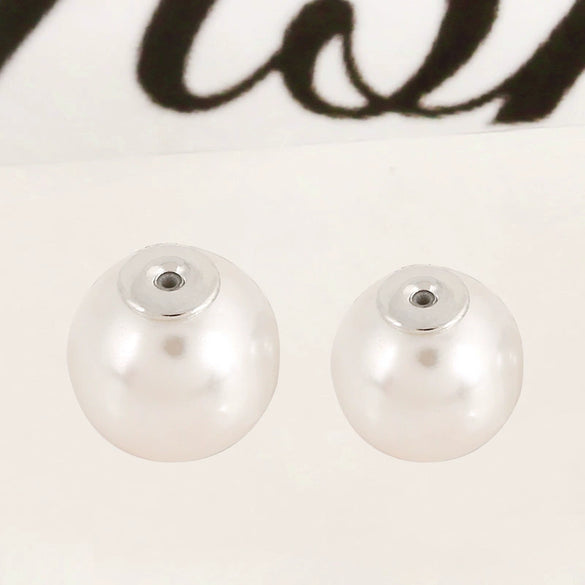 Pearl Earplugs And Brooch Accessories Metal Electroplating