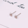 Pearl Earrings And Earrings Tray S925 Silver Needle 18K Gold Plated With Copper Parts Diy Cross Needle Electroplating