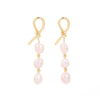 Pearl Earrings Copper Geometric Natural Simple Retro Style