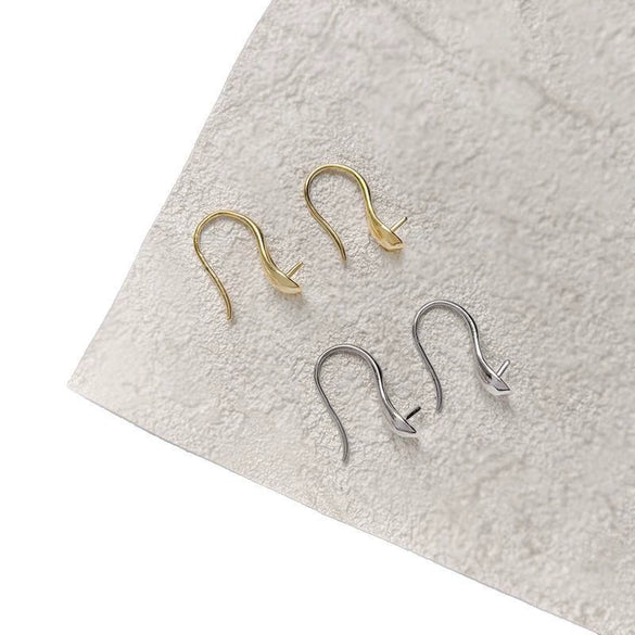 Pearl Earrings Copper Material Lines Pattern Electroplating Diy Accessories