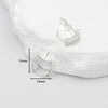Pearl Earrings Copper Micropaved Zircon Electroplating Halfhole Bead Earrings