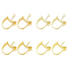 Pearl Earrings Copper Plated 18K Real Gold 14K Goldfilled Colorpreserving Ingot Flower Basket Boatshaped Electroplated