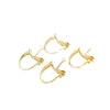 Pearl Earrings Copper Plated 18K Real Gold 14K Goldfilled Colorpreserving Ingot Flower Basket Boatshaped Electroplated