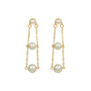 Pearl Earrings For Women Geometric Style Electroplated