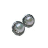 Pearl Earrings For Women 925 Silver Needle Goldplated Oblate Shape