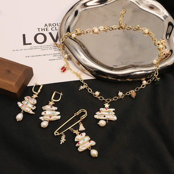 Pearl Earrings Handmade Vintage Baroque Style For Women