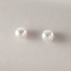 Pearl Earrings Metal Geometric Electroplating Small Flower Semicircle Style For Ladies