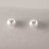 Pearl Earrings Metal Geometric Electroplating Small Flower Semicircle Style For Ladies