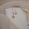 Pearl Earrings Natural Freshwater Drop Shape Zircon Flower Wrapping 14K Gold Filled Exotic Style For Women