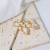 Pearl Earrings Retro Geometric Constellation Electroplating Jewelry For Women
