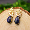 Pearl Earrings Retro Geometric Constellation Electroplating Jewelry For Women