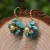 Pearl Earrings Retro Geometric Constellation Electroplating Jewelry For Women