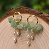 Pearl Earrings Retro Geometric Constellation Electroplating Jewelry For Women