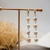 Pearl Earrings Retro Palace Style Geometric Handmade Jewelry For Women