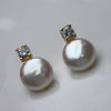 Pearl Earrings 925 Silver Needle Women's Special Shape