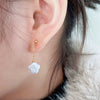 Pearl Earrings 925 Sterling Silver Lucky Star Special Shape Minimalist Women's
