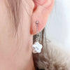 Pearl Earrings 925 Sterling Silver Lucky Star Special Shape Minimalist Women's