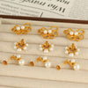 Pearl Earrings 316L Stainless Steel Electroplating Fashion Design For Women