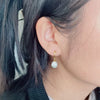 Pearl Earrings Women's Light Luxury Minimalist Special Shape Fresh Water Real Pearl