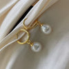 Pearl Earrings Women's Light Luxury Minimalist Special Shape Fresh Water Real Pearl