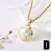 Pearl Fivepointed Star Copper 18K Gold Plated Pendant Necklace For Women Simple Style