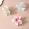 Pearl Flower Hair Clip Baking Varnish Women's Plant Flowers Style