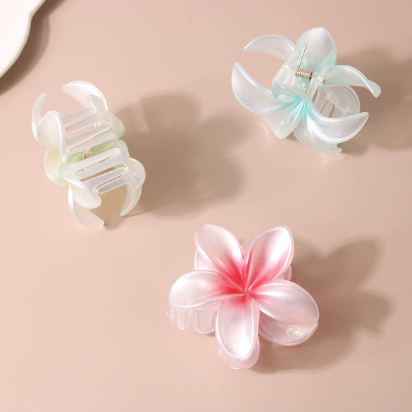 Pearl Flower Hair Clip Baking Varnish Women's Plant Flowers Style