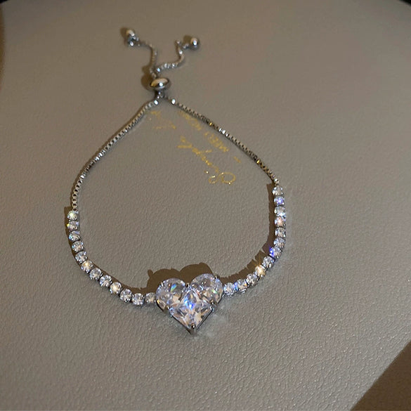 Pearl Flower Light Luxury Women's Bracelet Real Gold Electroplated