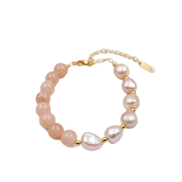 Pearl Geometric Bracelet Manual Design For Women