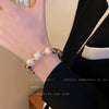 Pearl Geometric Handmade Baroque Open Bracelet Fashion Retro Light Luxury Highend