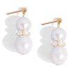 Pearl Geometric Minimalist Long Ear Line Layered Tassel Earrings For Women