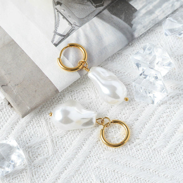 Pearl Geometric Retro Earrings For Women