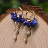 Pearl Geometric Retro Electroplated Earrings Highend Light Luxury Jewelry Wholesale