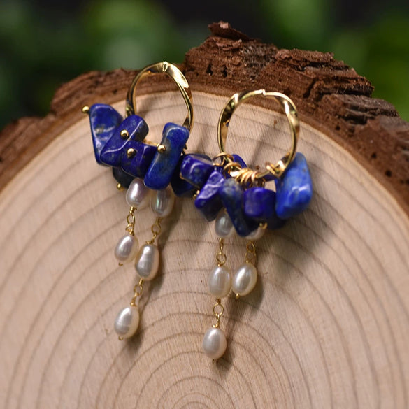 Pearl Geometric Retro Electroplated Earrings Highend Light Luxury Jewelry Wholesale