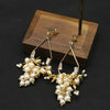 Pearl Geometric Retro Electroplated Earrings Highend Light Luxury Jewelry Wholesale