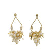 Pearl Geometric Retro Electroplated Earrings Highend Light Luxury Jewelry Wholesale