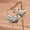 Pearl Geometric Retro Electroplated Earrings Highend Light Luxury Jewelry Wholesale