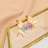 Pearl Geometric Retro Electroplated Earrings Highend Light Luxury Jewelry Wholesale