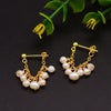 Pearl Geometric Retro Electroplated Earrings Highend Light Luxury Jewelry Wholesale