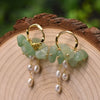 Pearl Geometric Retro Electroplated Earrings Highend Light Luxury Jewelry Wholesale