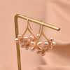 Pearl Geometric Retro Electroplated Earrings Highend Light Luxury Jewelry Wholesale