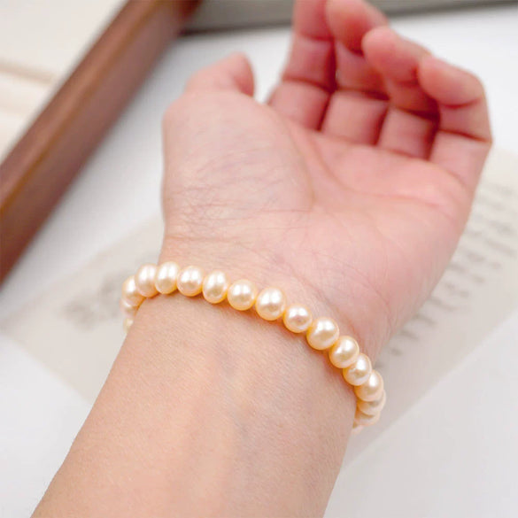 Pearl Geometric Simple Elegant Bouncing Rope Bracelet For Women
