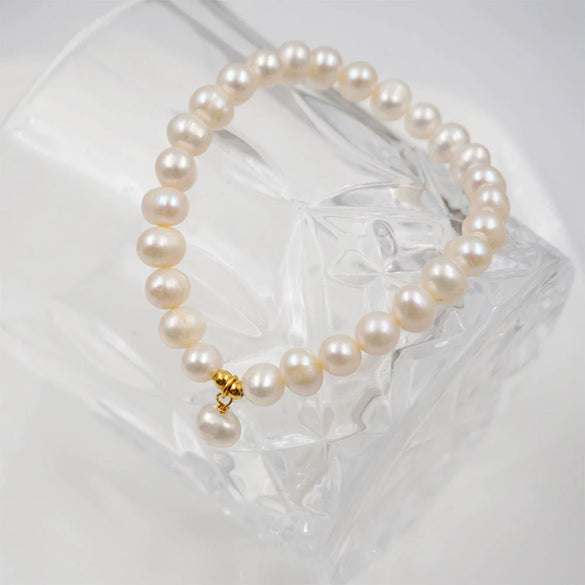 Pearl Geometric Simple Elegant Bouncing Rope Bracelet For Women