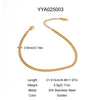Pearl Geometric Stainless Steel Double Layer Anklet For Women Light Luxury Jewelry