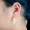 Pearl Geometric Style Handmade Women's Midlength Earrings