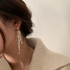 Pearl Geometric Tassel Long Asymmetric Women's Ear Jewelry