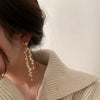 Pearl Geometric Tassel Long Asymmetric Women's Ear Jewelry